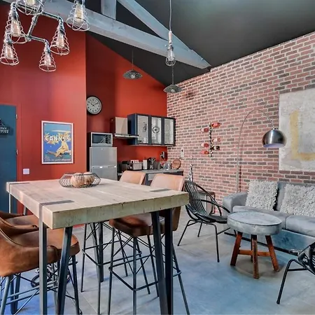 Superbe Loft Industriel 3 Pieces, Classe 4 Etoiles, Proche Palais Des Festivals Apartment *